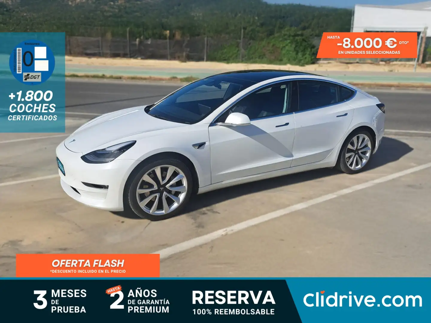 Tesla Model 3 Gran Autonomía AWD Blanco - 1