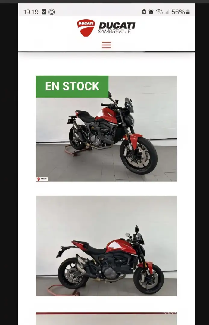 Ducati Monster 937 visible chez Ducati Sambreville Rood - 2