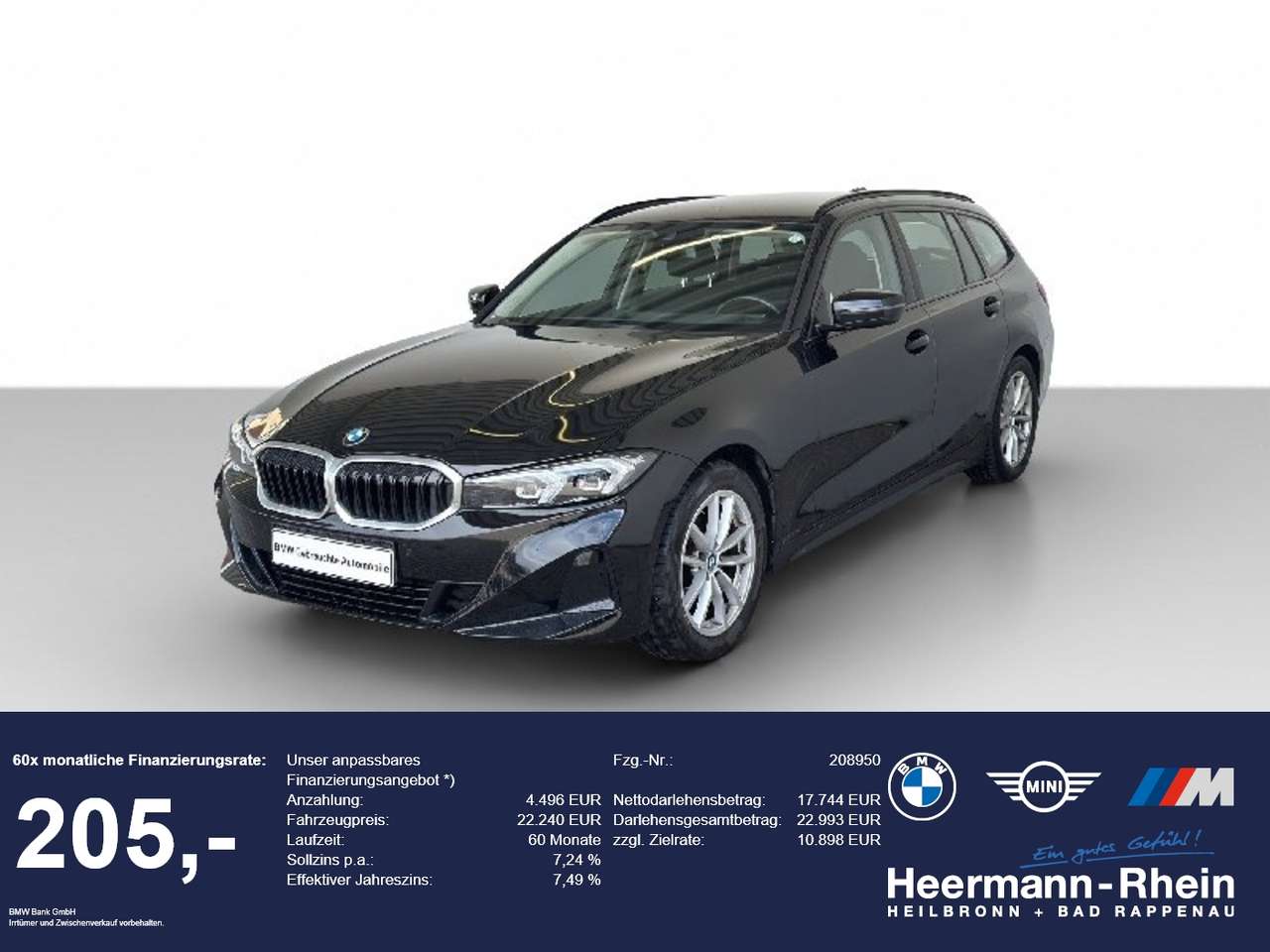 BMW 318 2023 — iA Tour. LiveCock.Klimaaut.PDC.Tempo.DAB.SHZ.