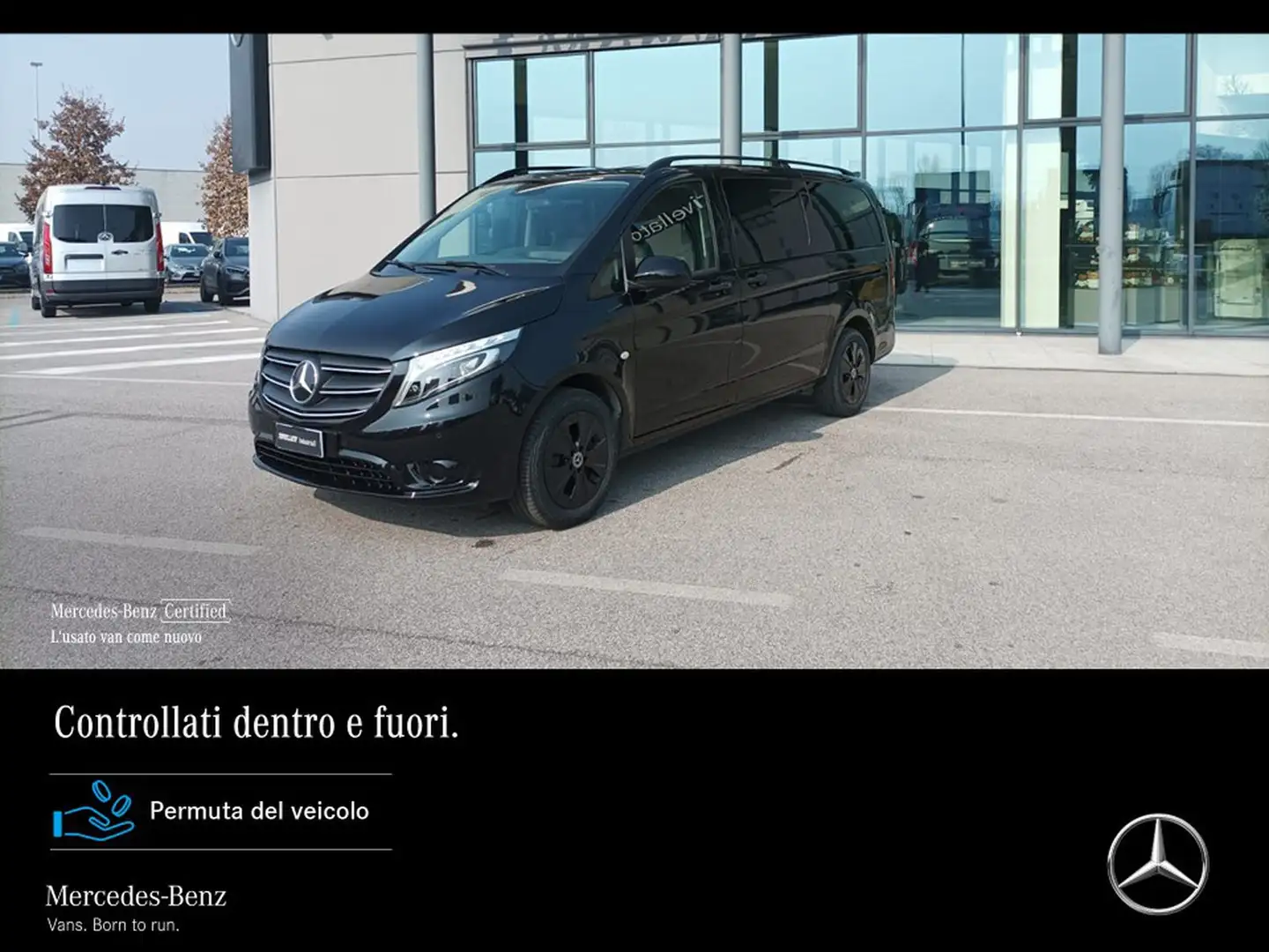 Mercedes-Benz Vito 119 cdi long 4x4 mixto auto my20 Noir - 1