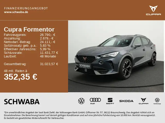 CUPRA Formentor VZ 1.4 e-Hybrid DSG *LED*AHK*ACC*19"*