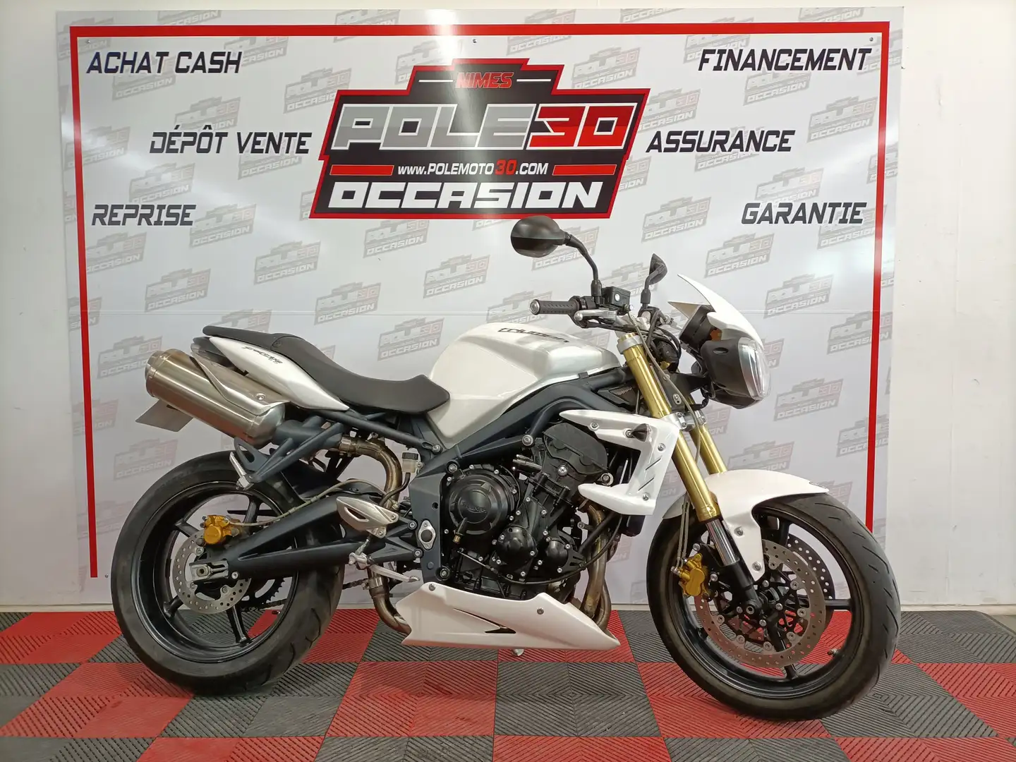 Triumph Street Triple 675 Blanc - 1