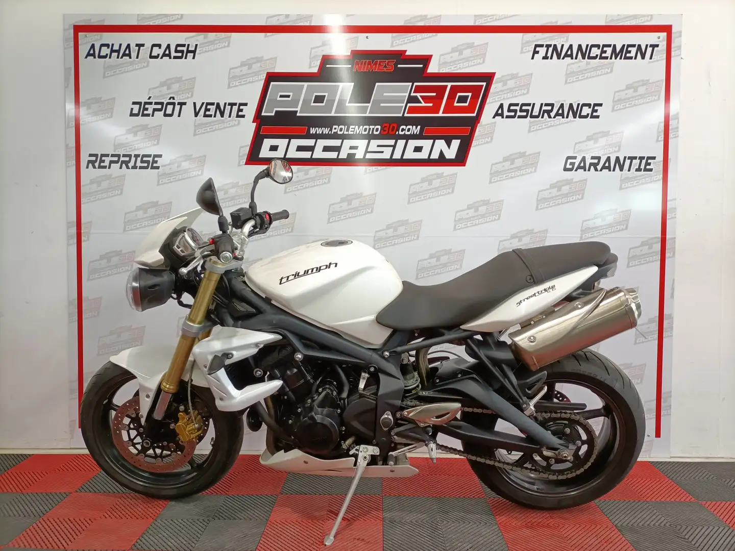 Triumph Street Triple 675 Blanc - 2