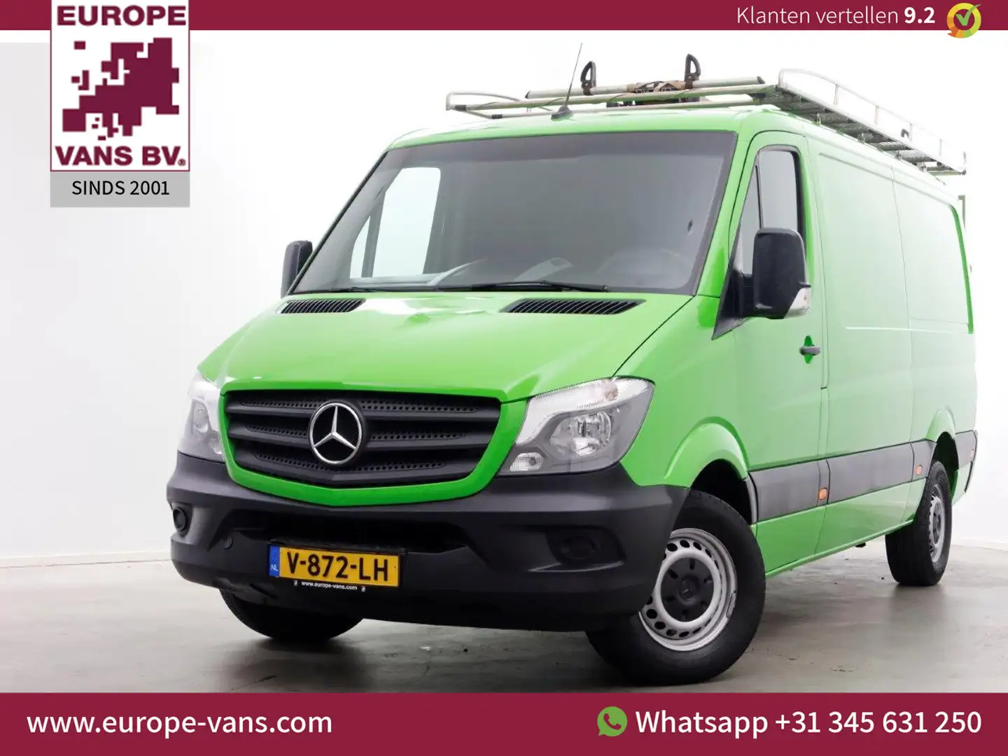 Mercedes-Benz Sprinter 314 CDI 143pk E6 L2H1 7G Automaat Airco/Navi/Camer Groen - 1