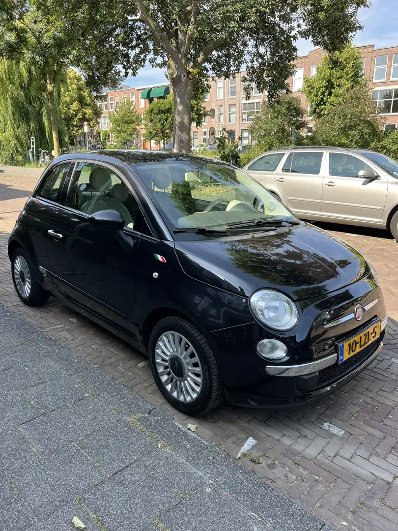 Fiat 500 1.2 Lounge Zwart - 1