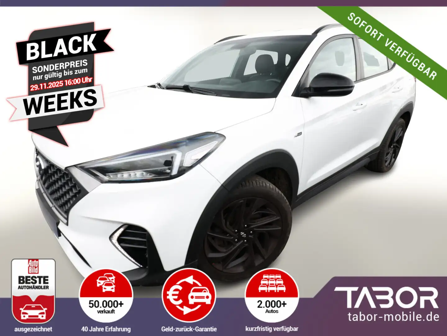 Hyundai TUCSON 1.6 CRDi 136 DCT N Line LED Nav ACC 19Z Weiß - 1