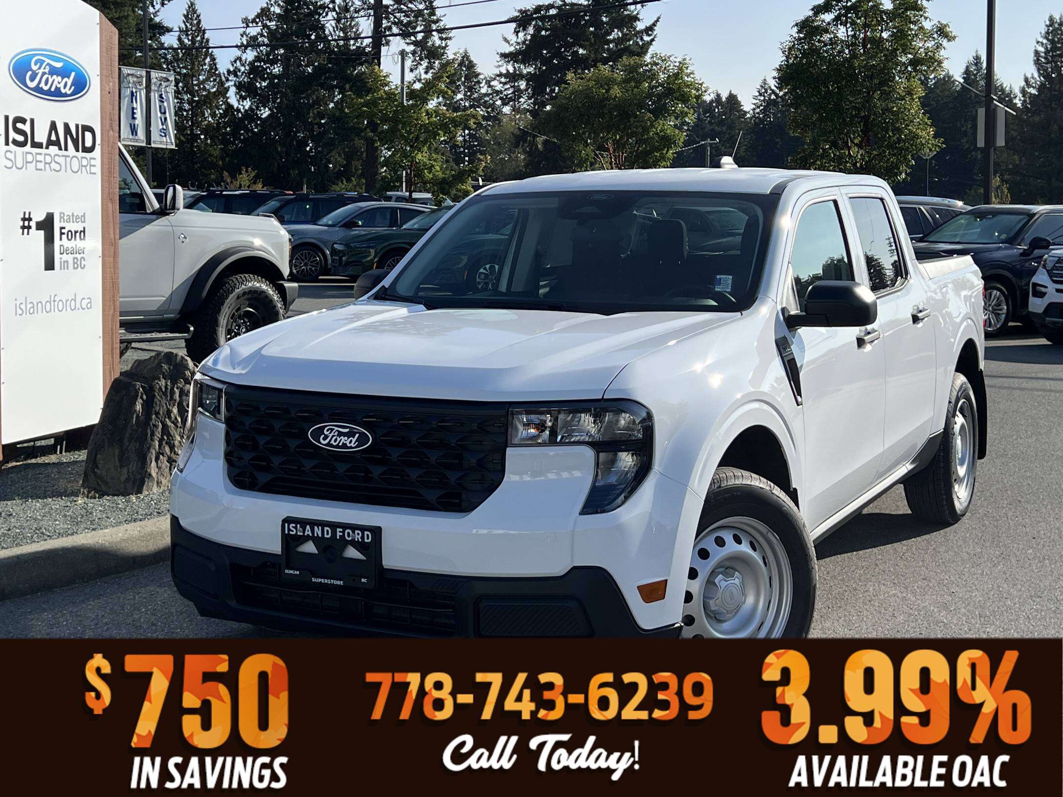 White 2026 Ford Maverick Pickup Truck All-Wheel Drive Automatic