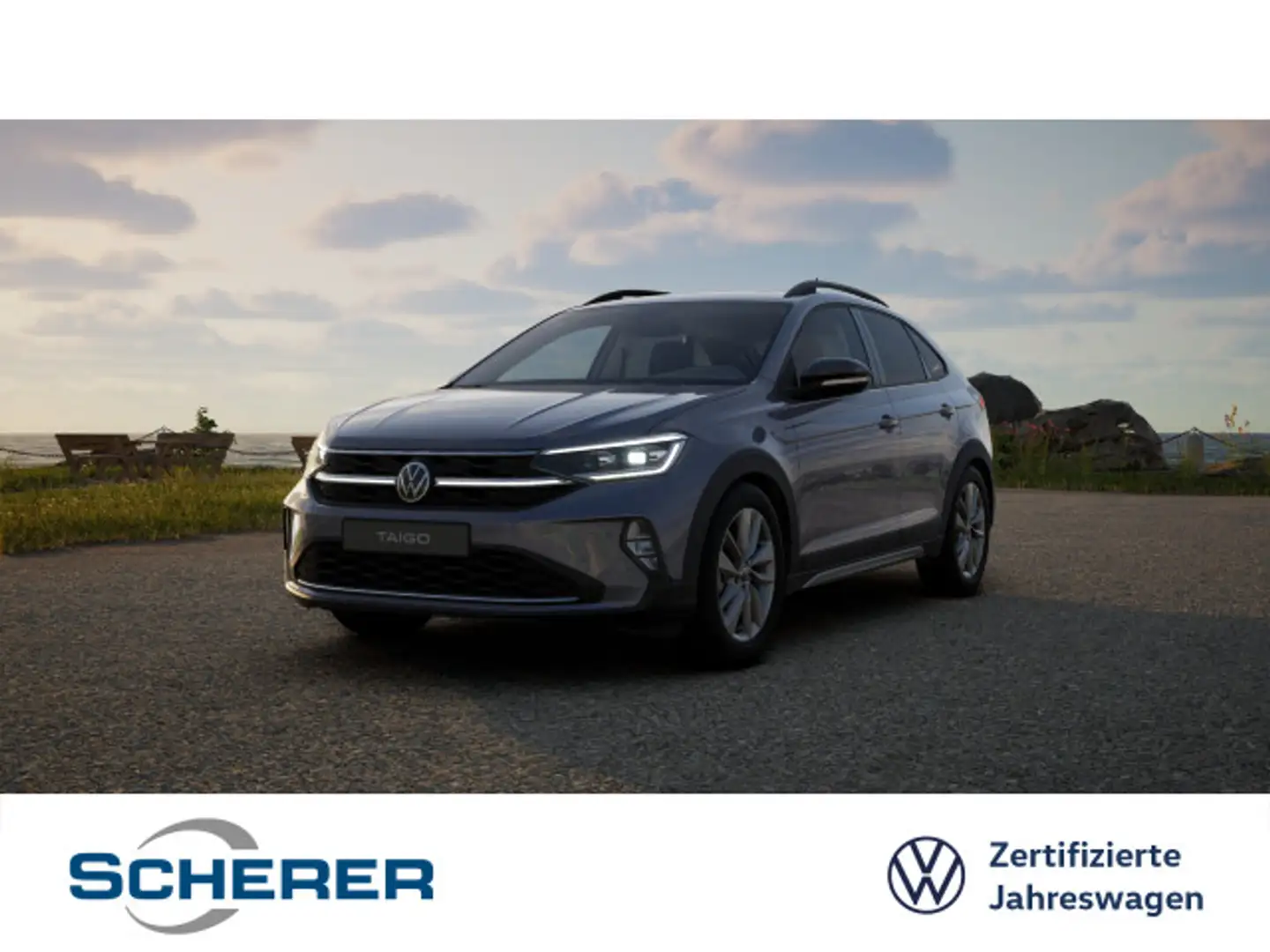 Volkswagen Taigo Goal 1.5 TSI DSG 5J Garantie ACC MATRIX NA Grau - 1