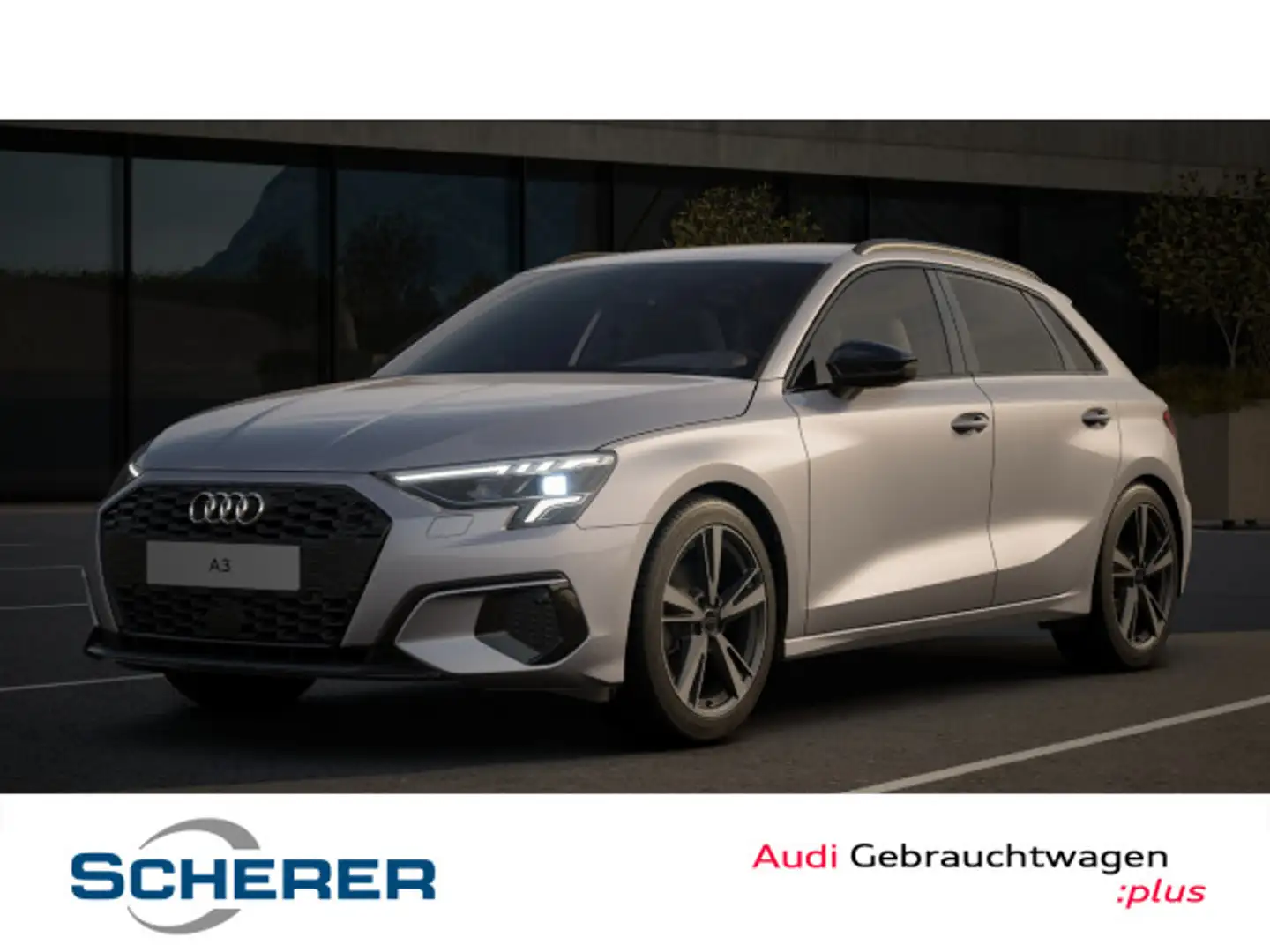 Audi A3 35 TFSI S tronic adv. LED NAVI AHK Silber - 1