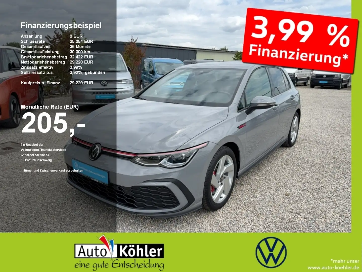 Volkswagen Golf GTI DSG Keyless Access (Schließ- u. Startsystem) Grau - 1