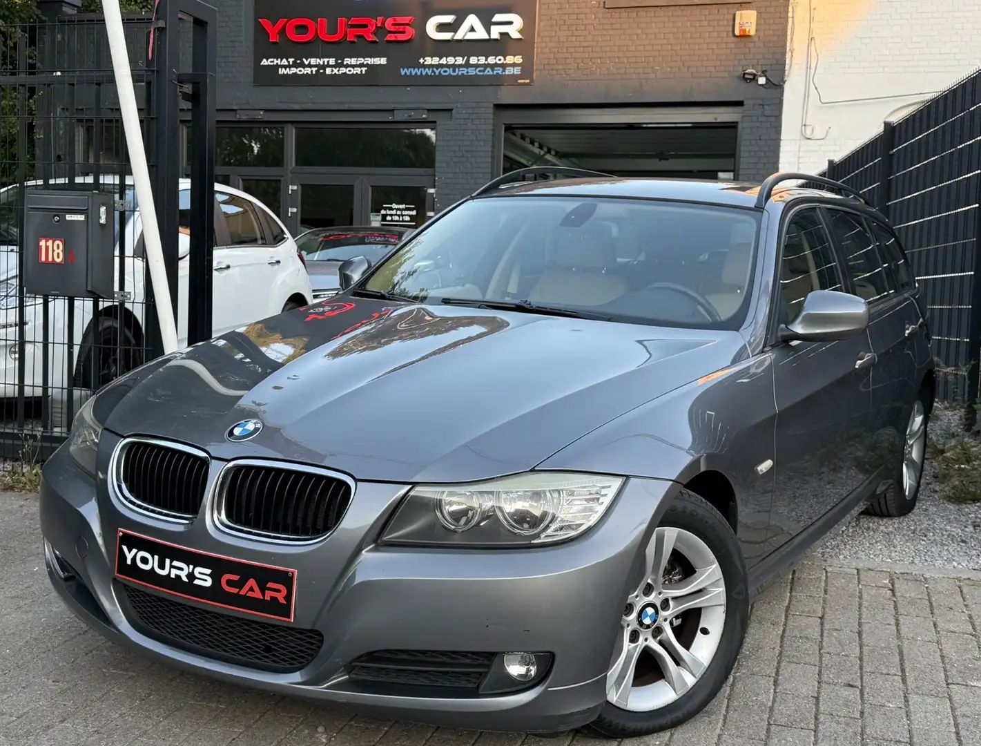 BMW 318 318 d - 1er Main - Carnet Complet - Cuir - Clim !! Grijs - 1