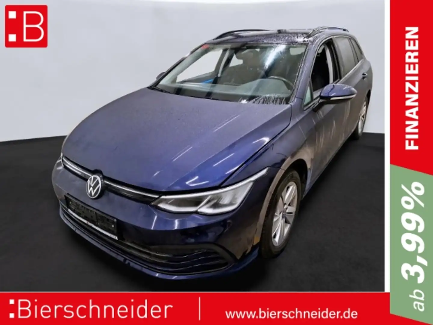 Volkswagen Golf Var. 2.0 TDI DSG Life AHK LED NAVI SHZ Blau - 1