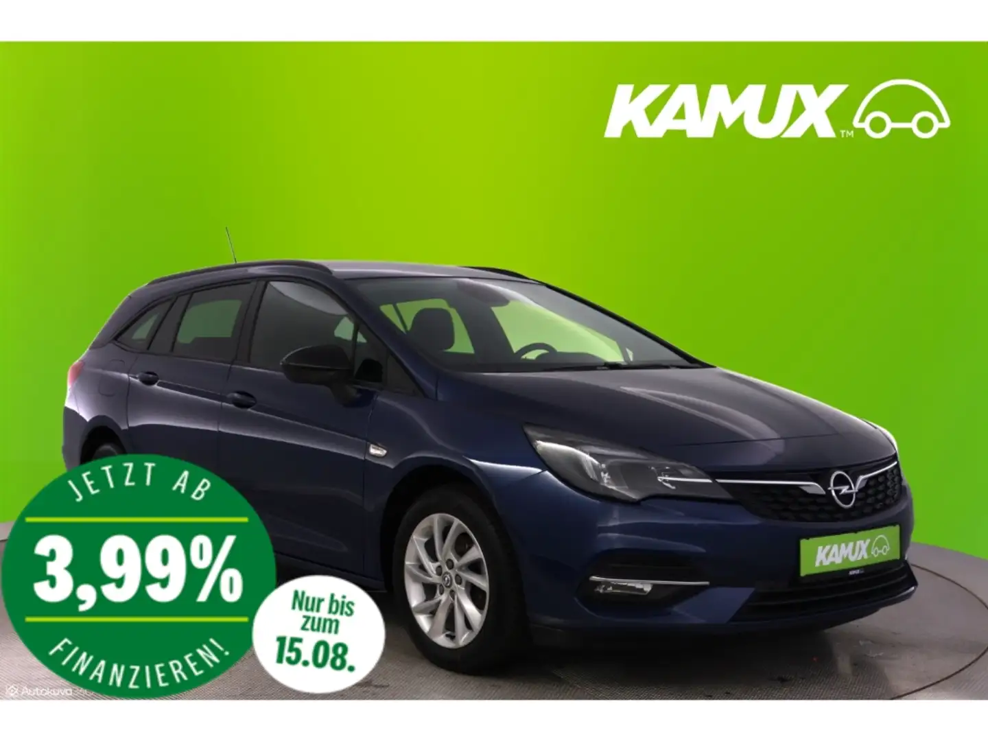 Opel Astra 1.2T Kombi Edition+LED+CARPLAY+AHK+PDC Blau - 1