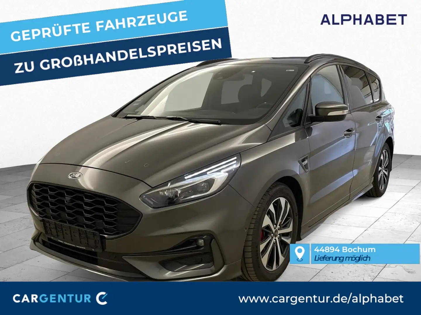 Ford S-Max 2.0 EcoBlue ST-Line AHK SpoSi ACC LED Key Grau - 1