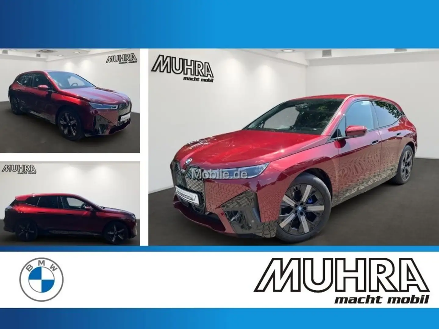 BMW iX xDrive40 Sportpaket 21" Autobahnas AHK PA Pro Rot - 1