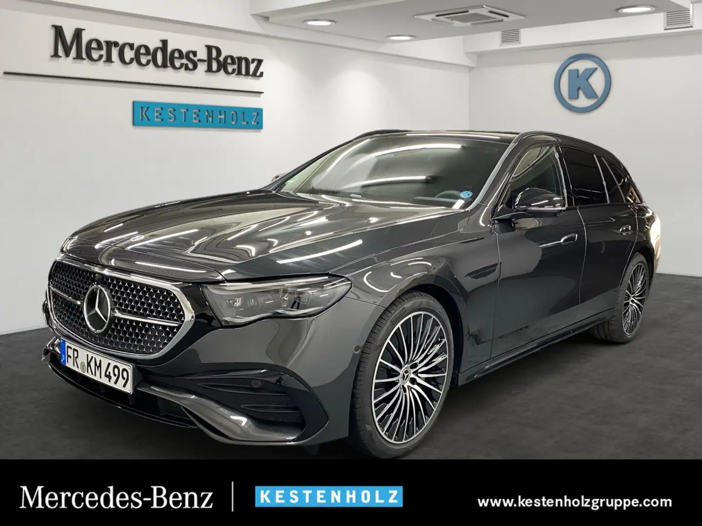 Mercedes-Benz E 450 d T 4Matic AMG+HUD+AHK+PANO+BURMEST Gris - 1