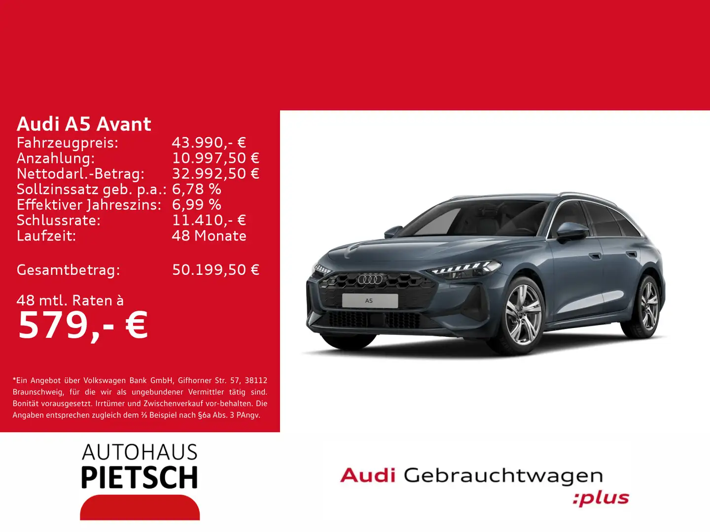 Audi A5 TFSI S tronic Tech LED Park Assist Blau - 1