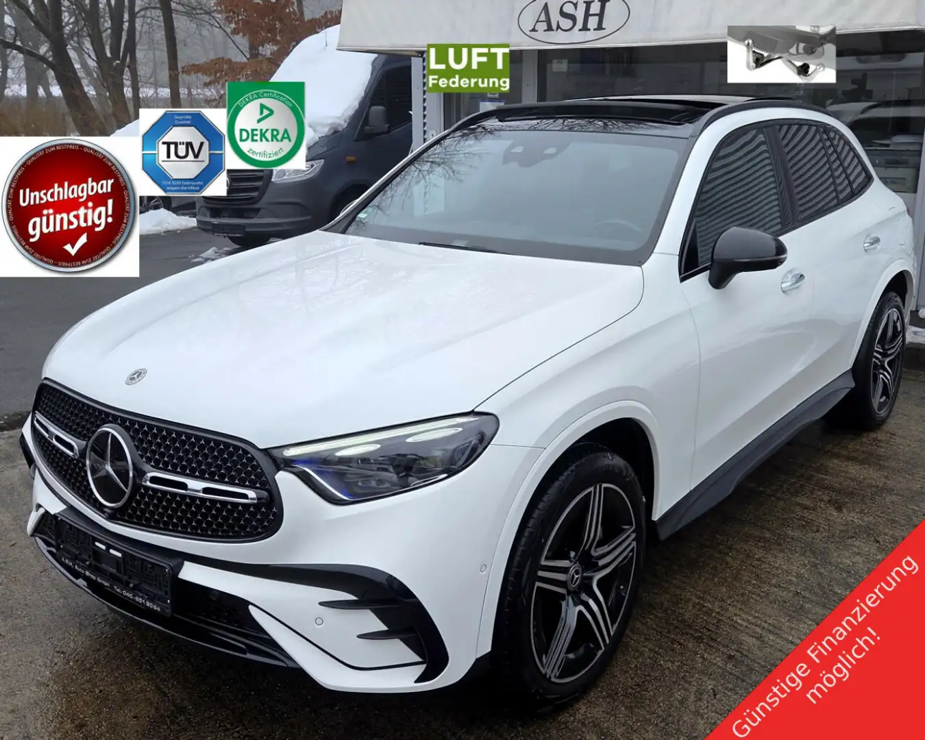 Mercedes-Benz GLC 400 e AMG-Premium.Pan.Mem.360°AHK.HdUP.Luft. Weiß - 1