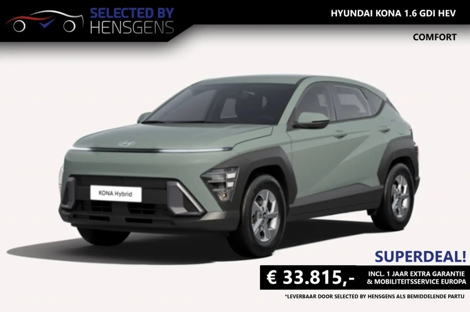 Hyundai KONA 1.6 GDI HEV Comfort Groen - 1