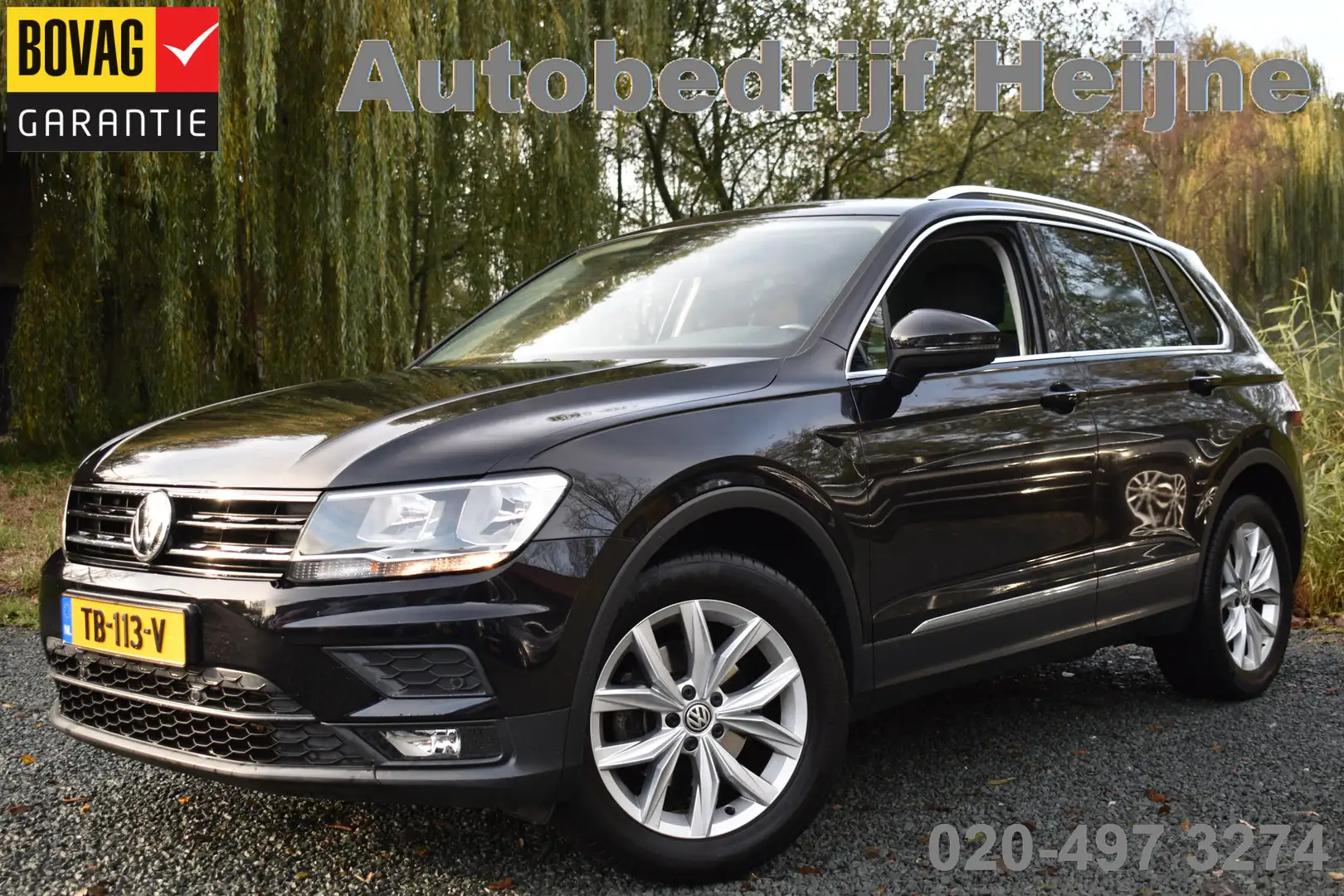 Volkswagen Tiguan TSI 150PK DSG 4MOTION COMFORTLINE BUSINESS NAVI/PD Zwart - 1