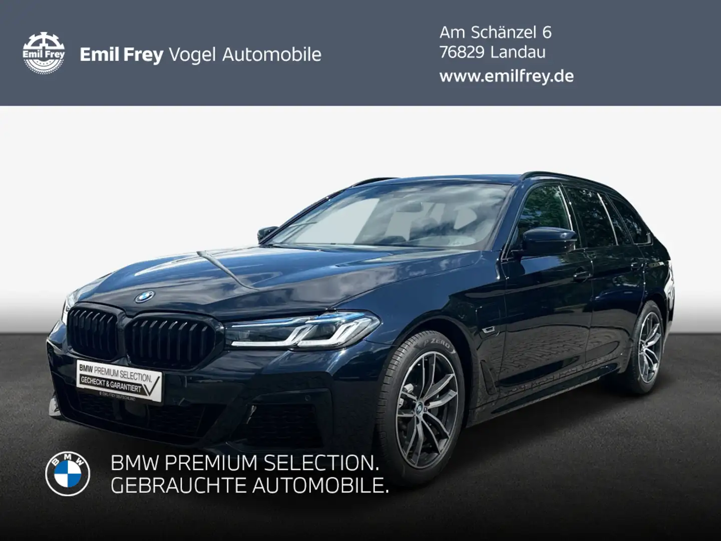 BMW 530 e Touring Aut. Zwart - 1