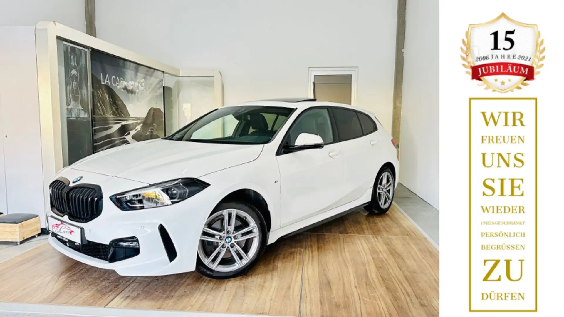 BMW 118 Baureihe 1 Lim. 118 d M-SportPAKET Blanc - 1