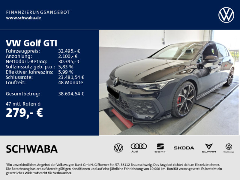 Volkswagen Golf GTI Golf VIII GTI 2.0 TSI DSG *ACC*Head*NAV*Sport* — photo 2