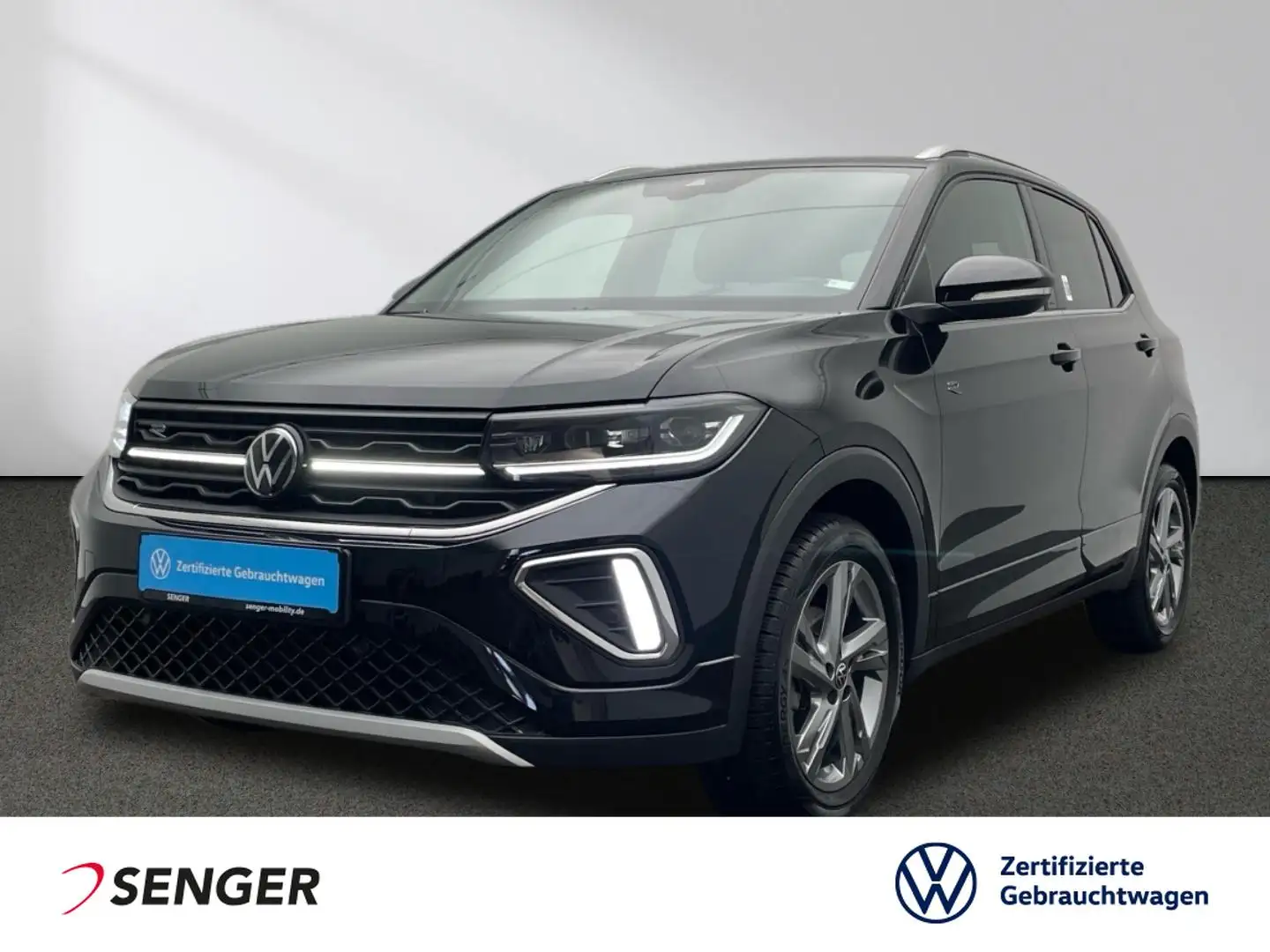 Volkswagen T-Cross R-Line 1.5TSI DSG CarPlay LED AHK Sitzh. Noir - 1