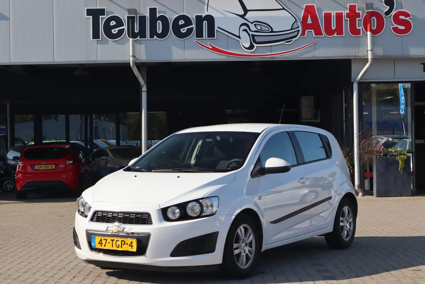 Chevrolet Aveo 1.2 LT Cruise control, Airco, Lichtmetalen wielen, Wit - 1