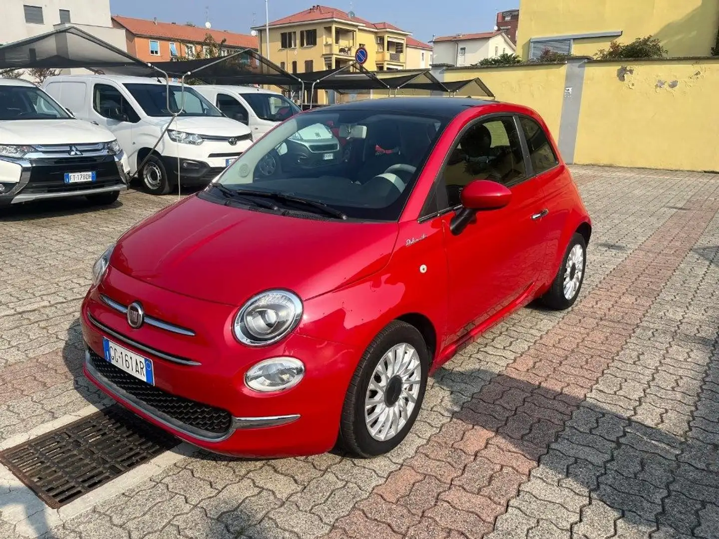 Fiat 500 1.0 Hybrid Dolcevita Rosso - 1