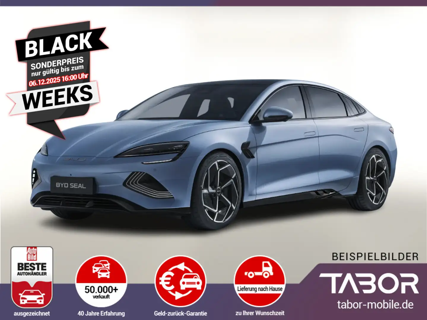 BYD Seal 82,5 kWh Design Pano 360Kam Nav ACC UVP-22%* Blau - 1