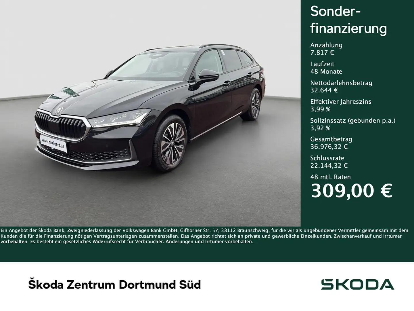 Skoda Superb Combi 2.0 SELECTION 4X4 PANO AHK CAM NAVI Schwarz - 1