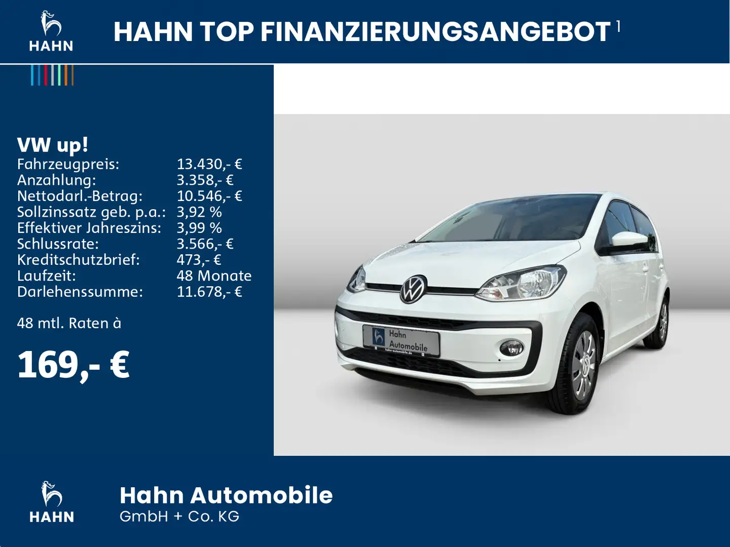 Volkswagen up! 1.0 GRA KAMERA KLIMA SITZHEIZUNG Weiß - 2