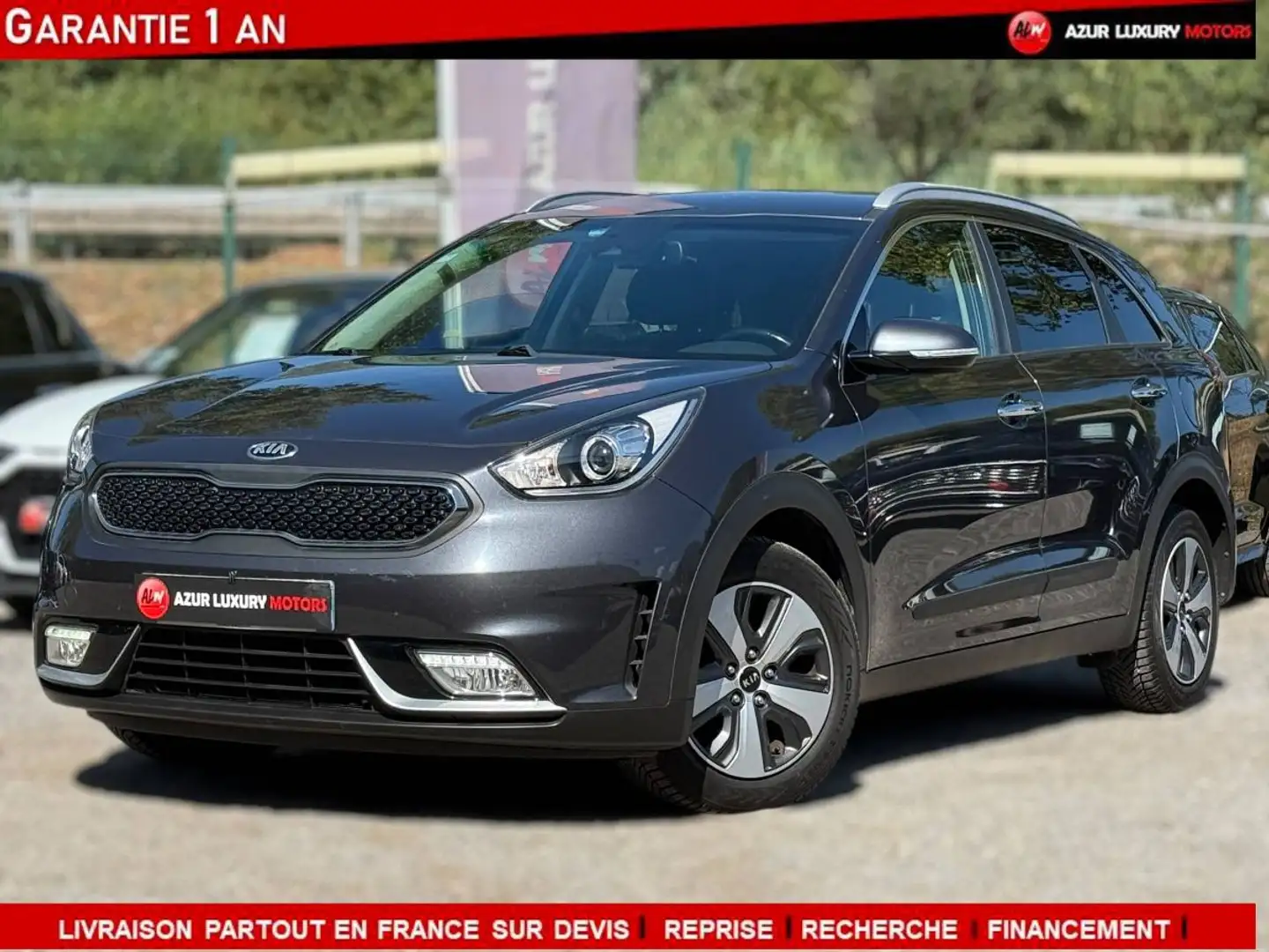 Kia Niro 1.6 GDi 105ch ISG %2B électrique 43.5ch Gris - 1