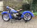 Harley-Davidson WL 750 Flathead WLC Omgebouwd Naar Burgermodel Modrá - thumbnail 1