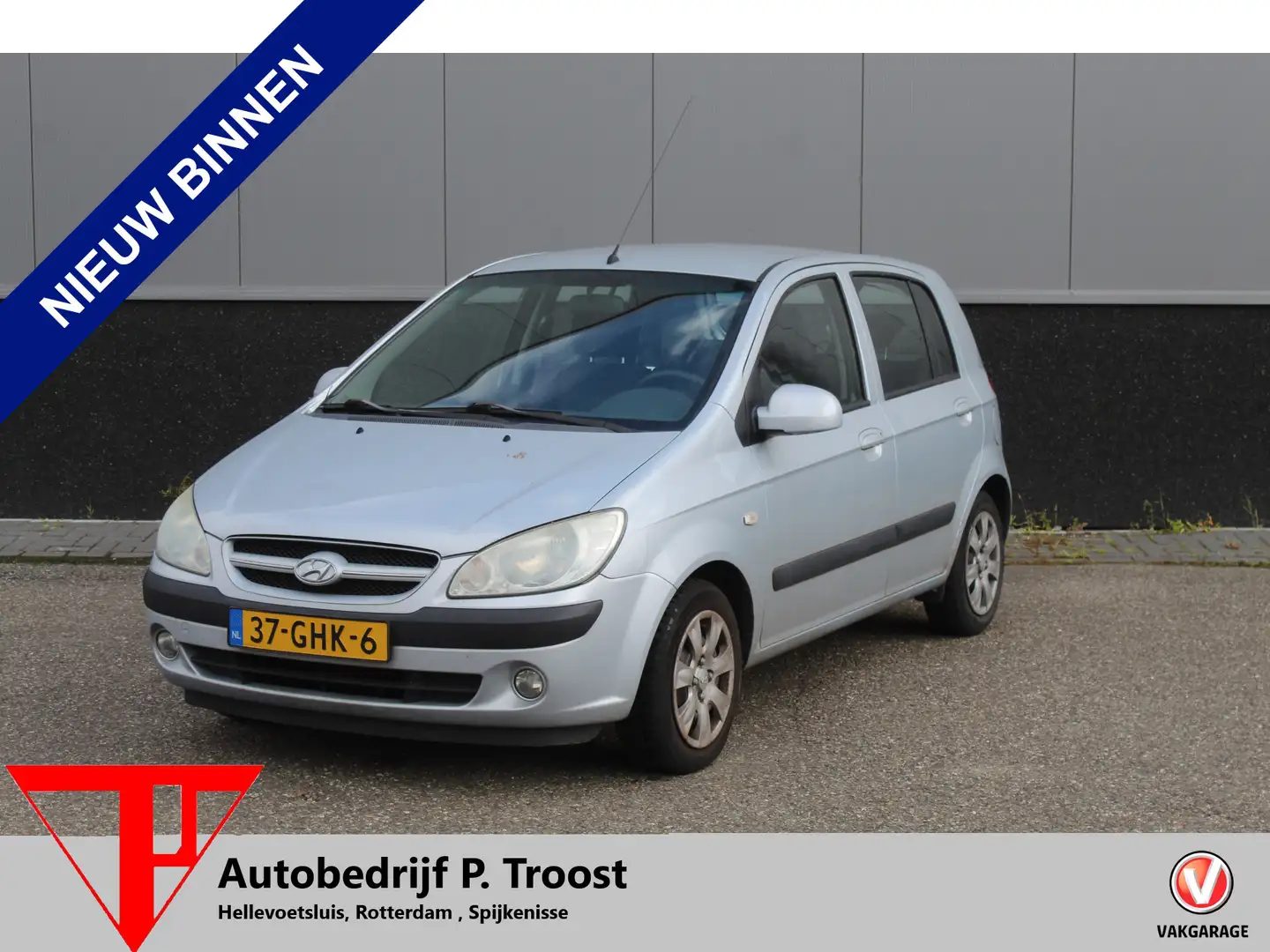 Hyundai Getz 1.4i Active Cool *Meemeenprijs*/APK t/m 31-08-2025 Grijs - 1