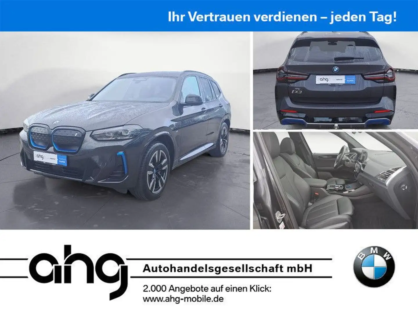 BMW iX3 INSPIRING Navi Tempom.aktiv Panoramadach AHK Grau - 1