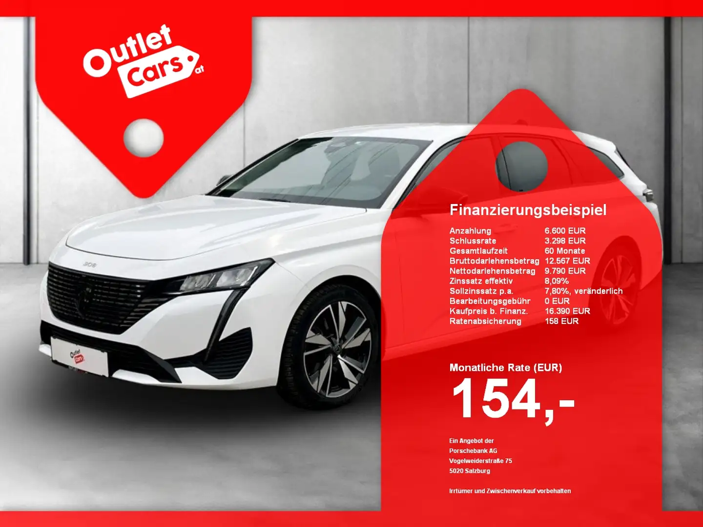 Peugeot 308 SW 1.5 BlueHDi 130 Allure LED+LEDER+RFK+PDC Weiß - 1