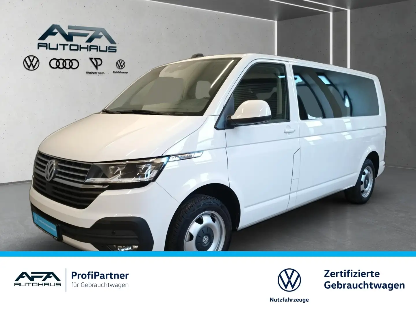 Volkswagen T6.1 Caravelle 2.0 TDI CL lang DSG AHK*StHz*Navi Weiß - 1