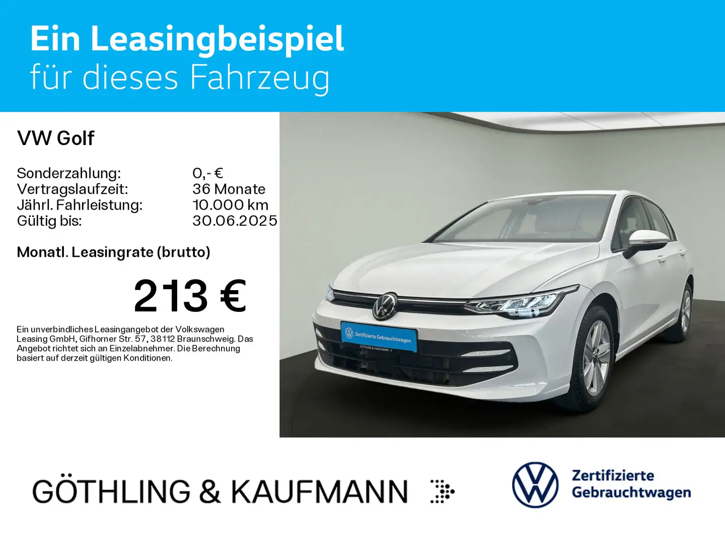 Volkswagen Golf VIII 1.5 TSI LIFE*LED*AHK*DIGITAL*NAVI*PDC* Wit - 2