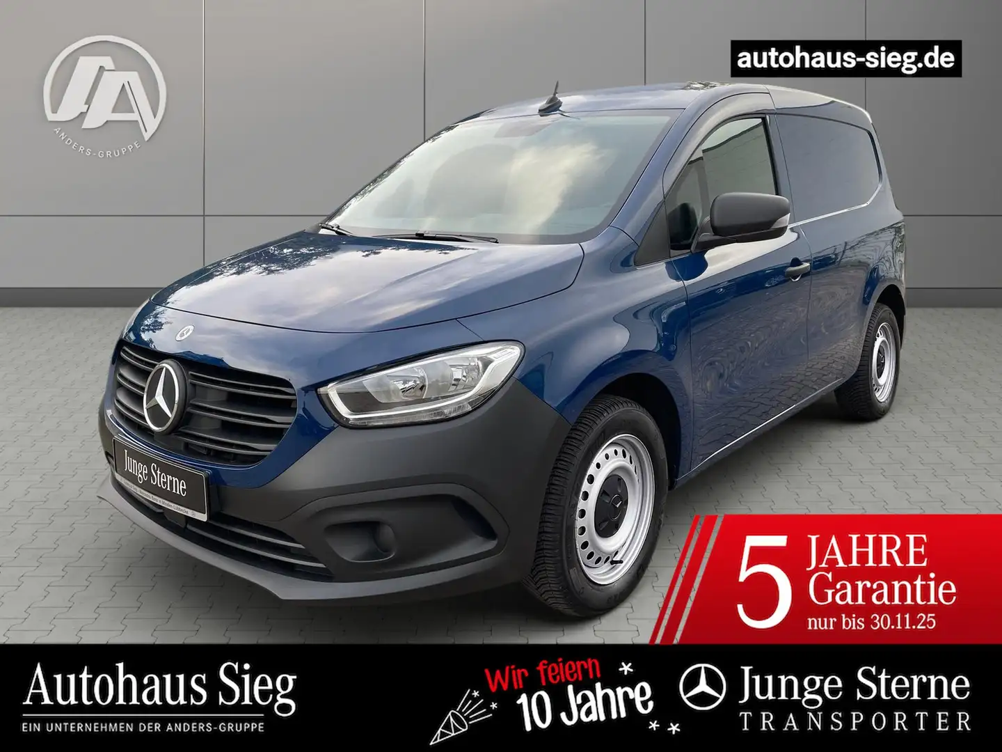 Mercedes-Benz eCitan Kasten BASE Klima*45kWh*22kW*EFH*MBUX*DAB Blau - 1