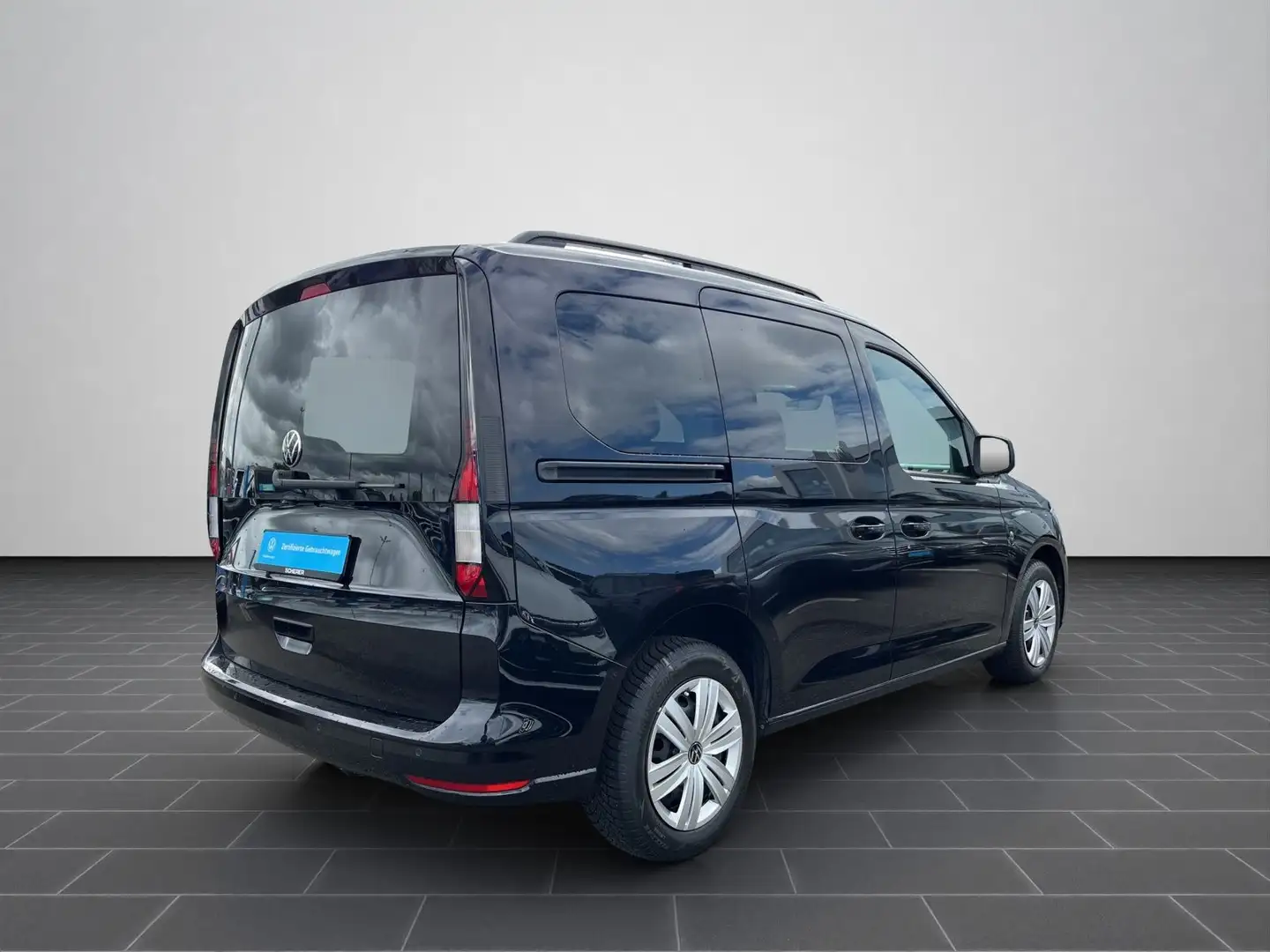 Volkswagen Caddy Life 2.0 TDI DSG NAVI AHK RFK PANO ACC Schwarz - 2