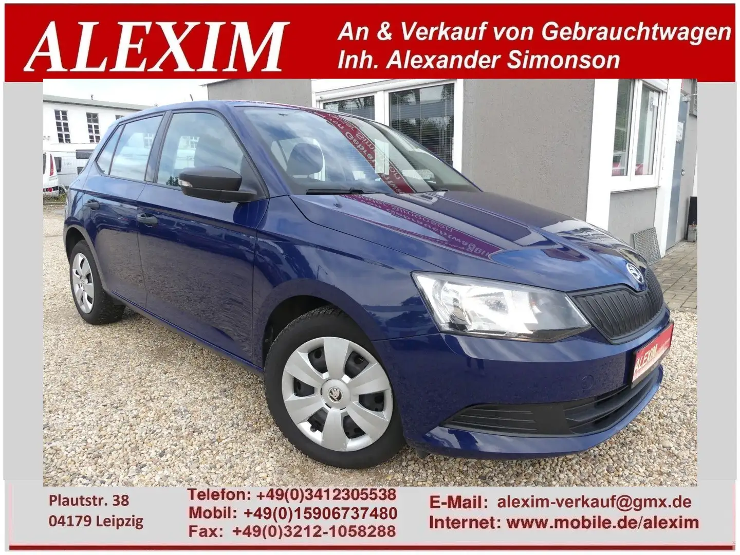 Skoda Fabia Cool Edition/DAB/1.Hand/8-fach/Klima Bleu - 1