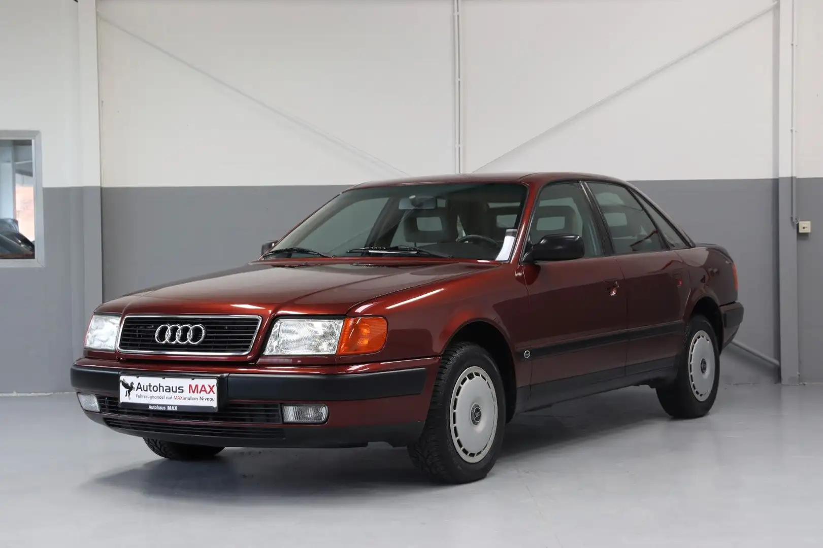 Audi 100 ~Automatik~History~wenig KM~History~Klimaaut. Roşu - 1