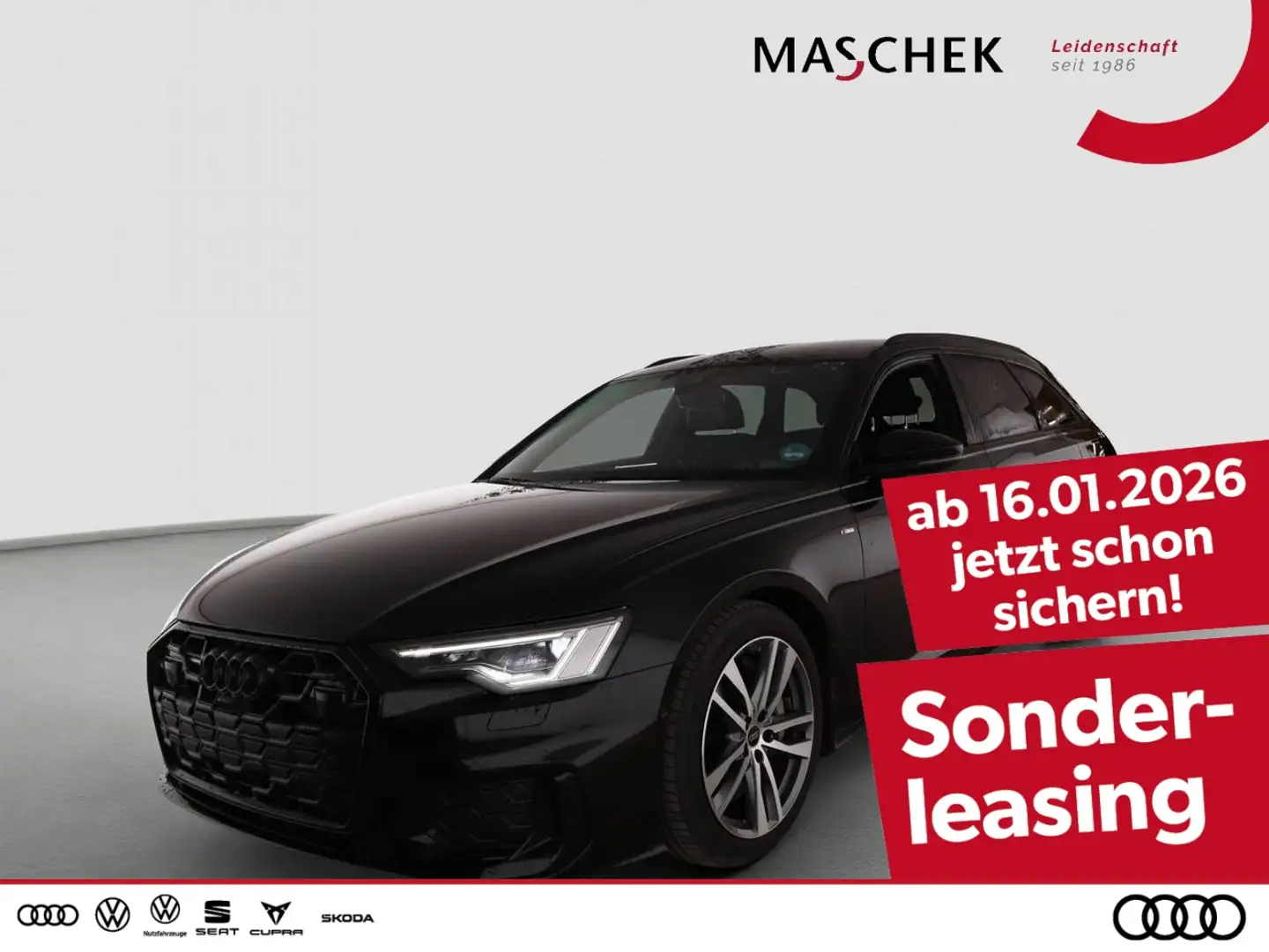 Audi A6 Avant TFSIe S line Sonderleasing Matrix HUD Schwarz - 1