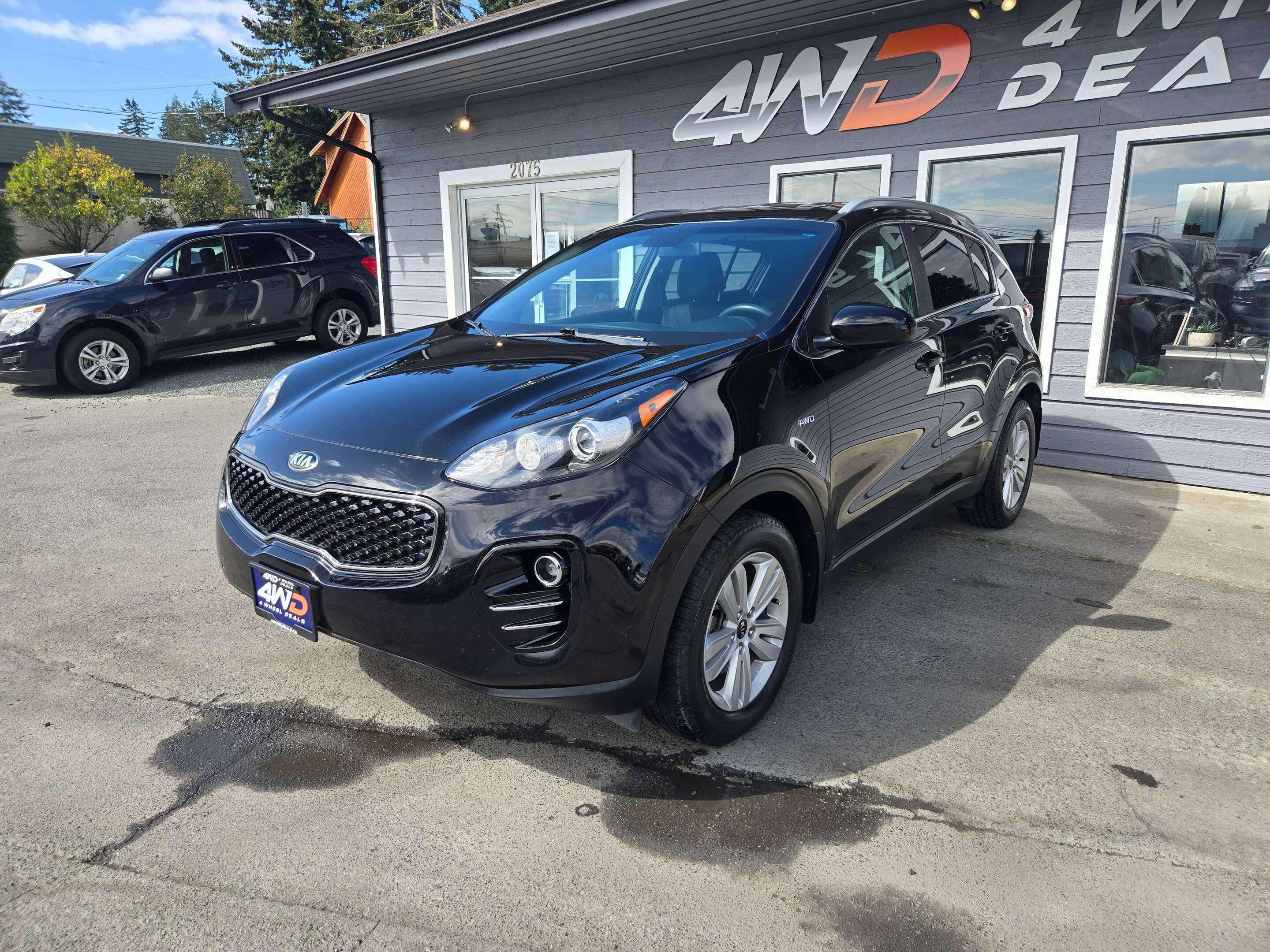 Black 2017 Kia Sportage SUV / Crossover All-Wheel Drive 6-Speed Automatic