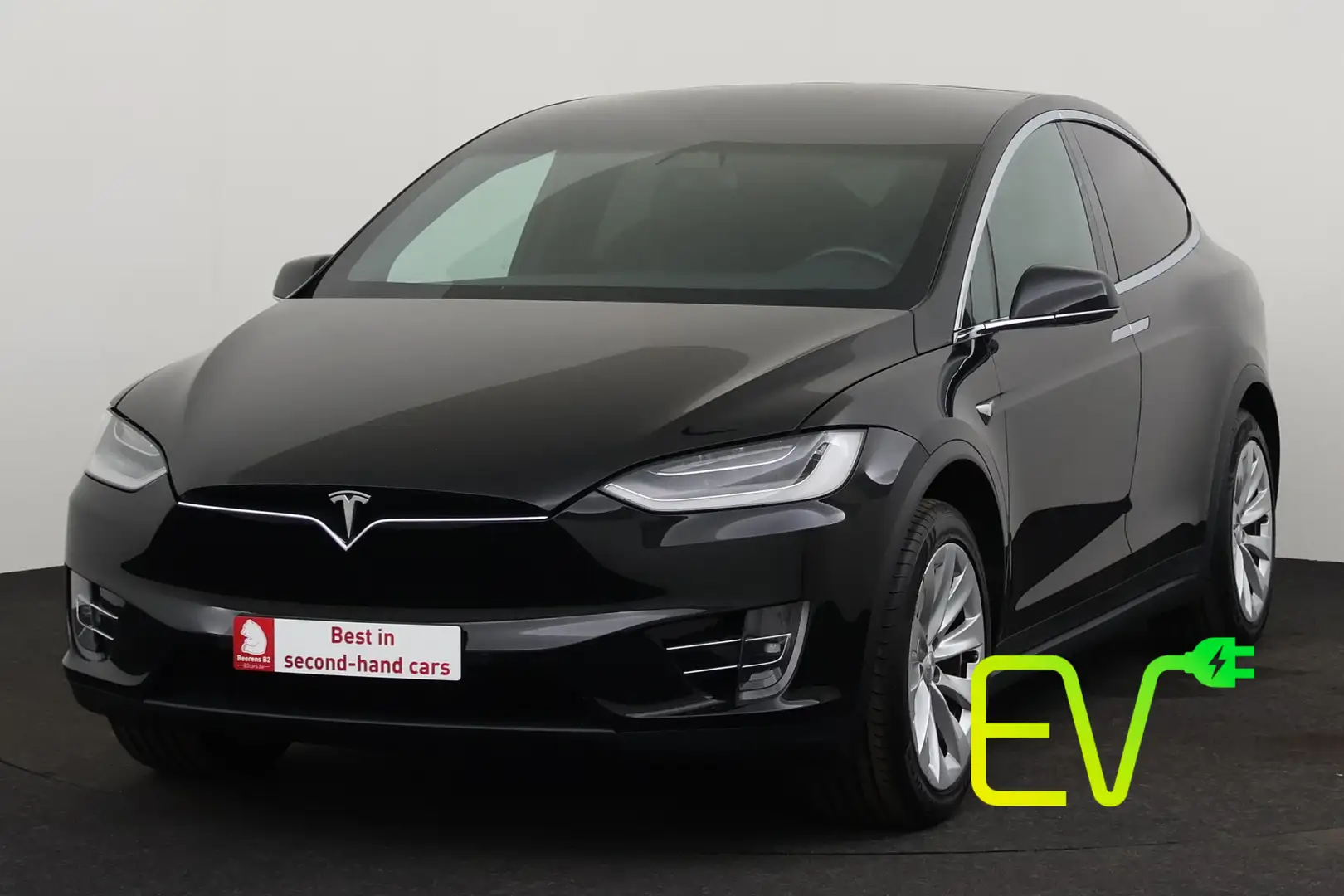 Tesla Model X LONG RANGE AWD 96 KwH +7PL. + A/T + GPS + LEDER + Negru - 1