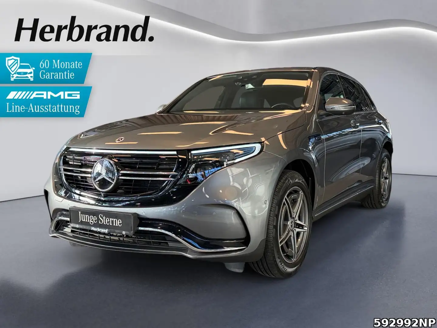 Mercedes-Benz EQC 400 4M AMG  Schiebedach AHK Multibeam 360° . Grijs - 1