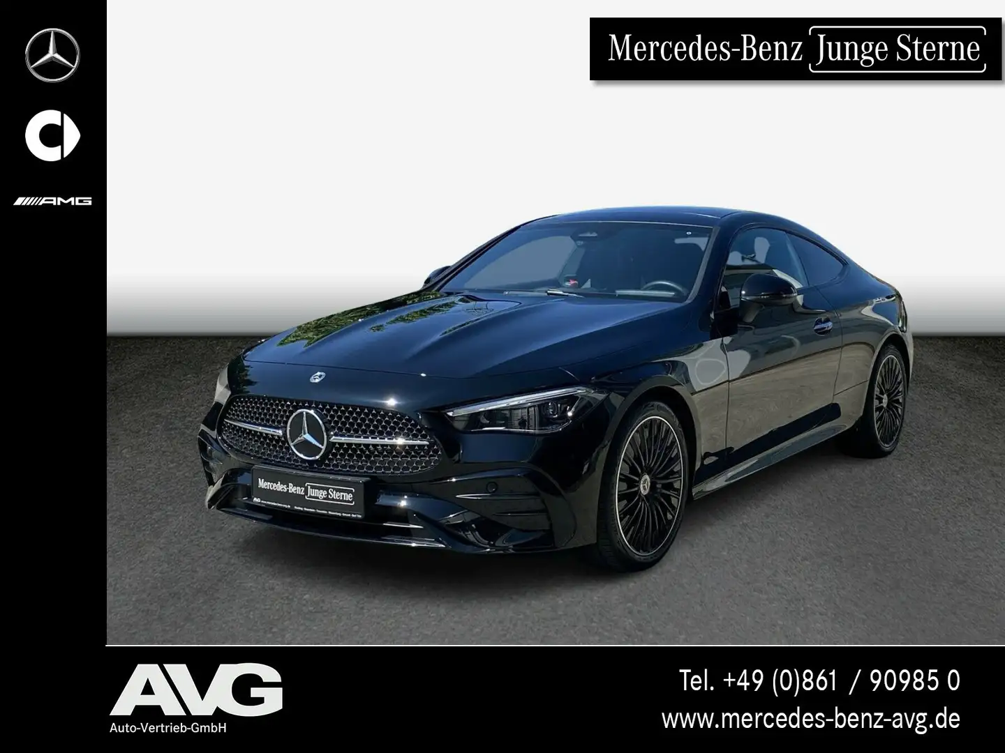 Mercedes-Benz CLE 200 CLE 200 Coupé AMG Pano Keyless RFK Night Memory Schwarz - 1