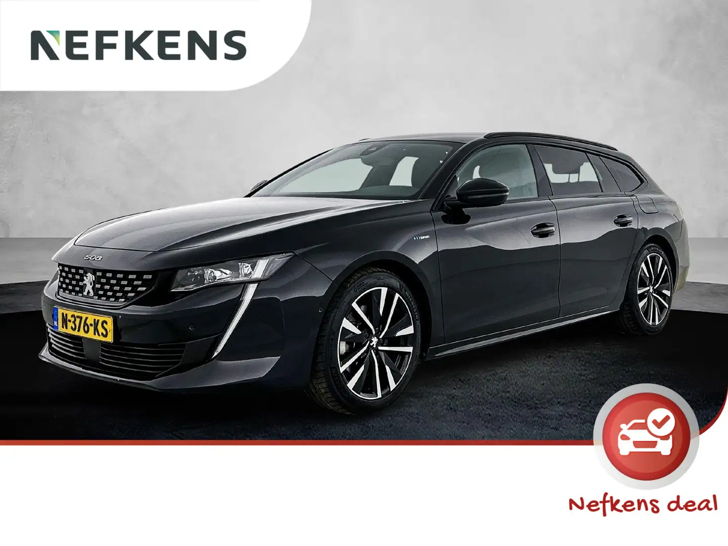 Peugeot 508 SW 1.6 HYbrid GT Navigatie | Camera | Adaptive Cru Zwart - 1